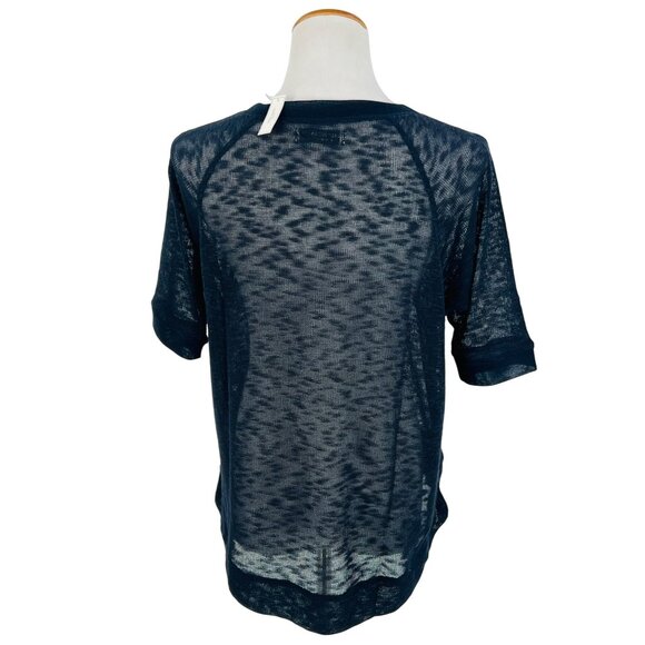 NWT Gilly Hicks x Abercrombie Navy Slouchy Slub Knit Sweater Top - Picture 8 of 14